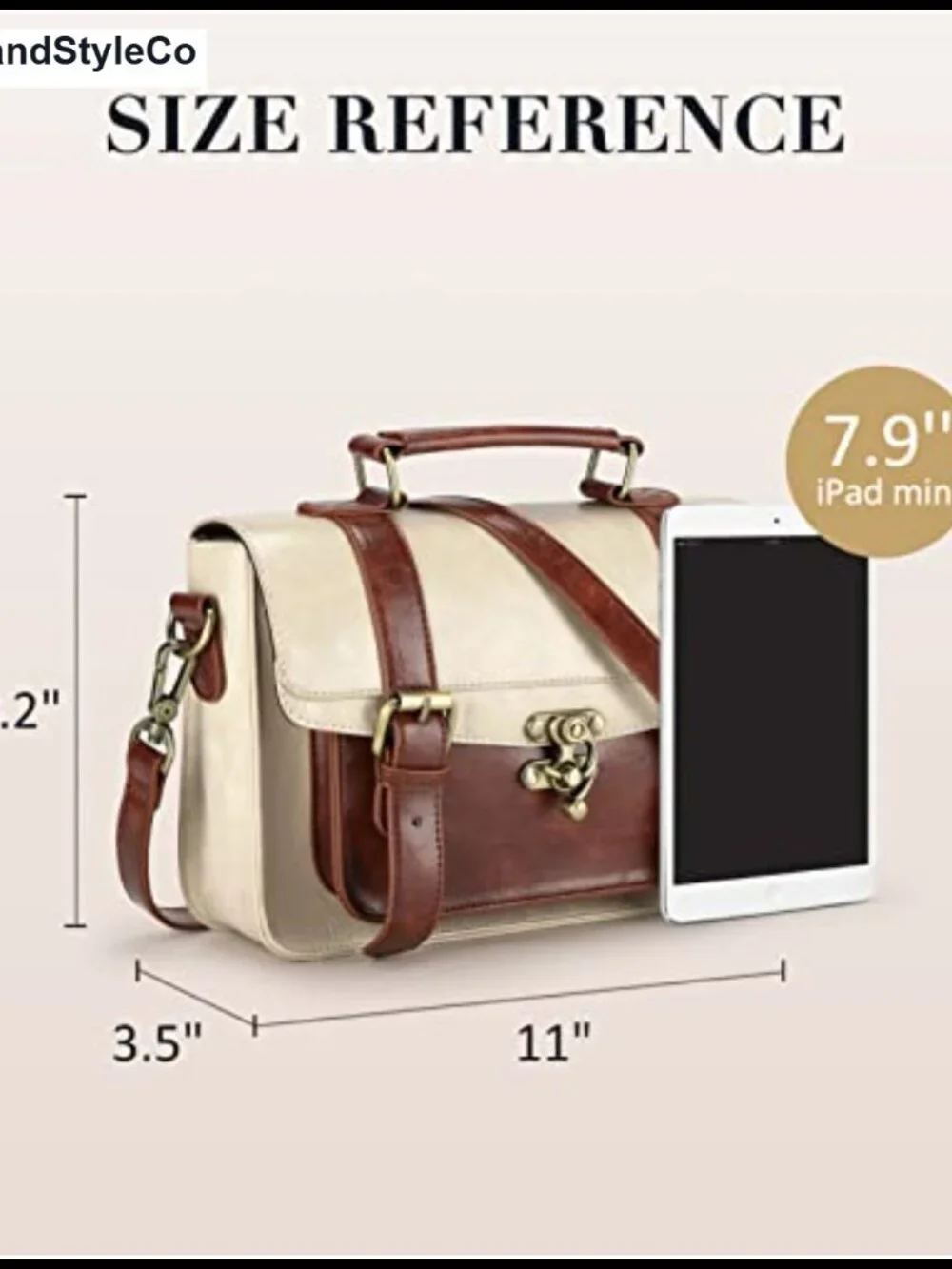 Women's PU Leather Satchel Purse Crossbody Messenger Bag Work College Bag